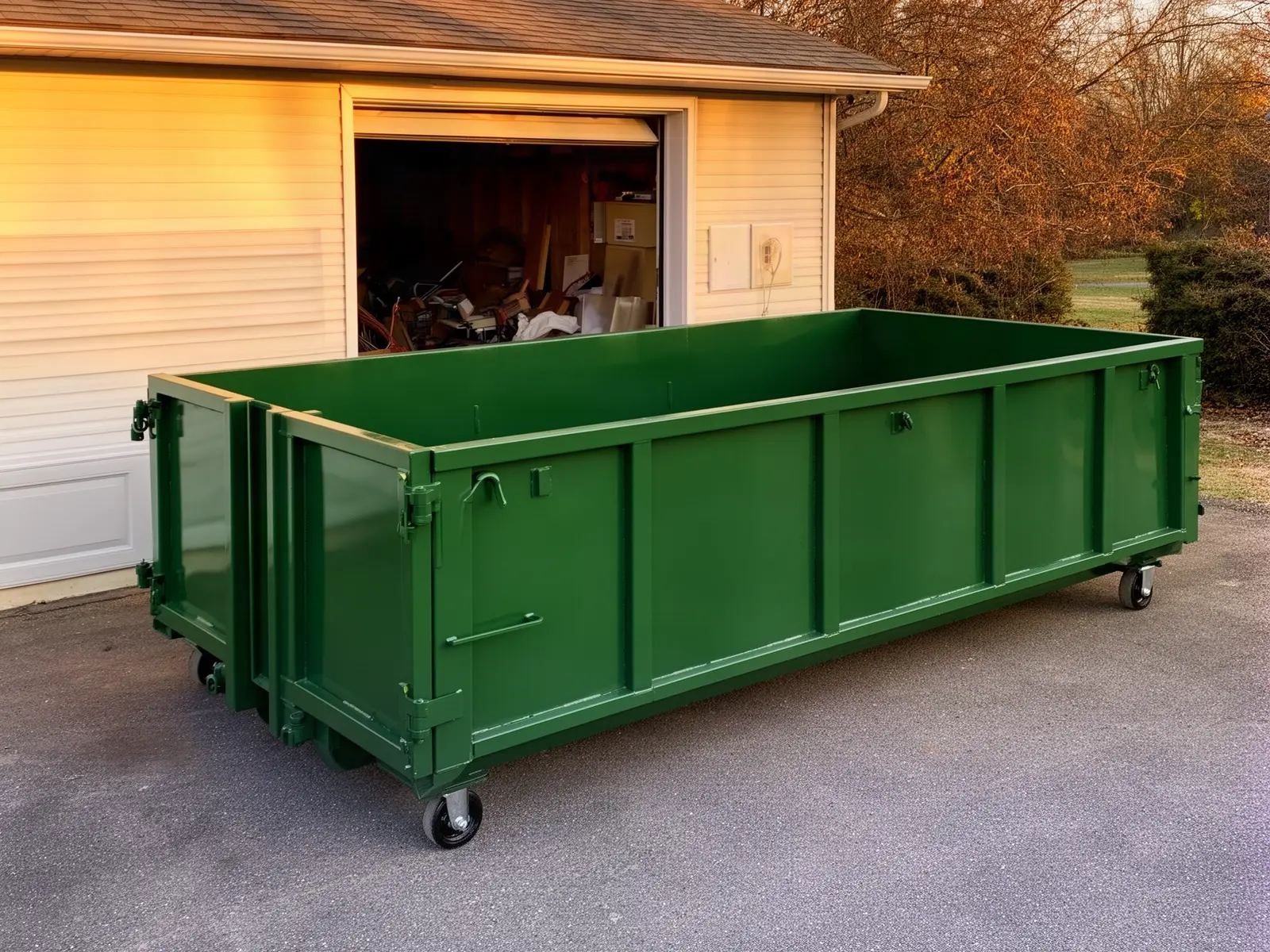 Roll-off dumpster from Village Green Dumpster Rental in Fair Oaks, CA